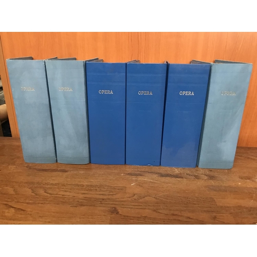 555 - x6 Binders of Opera Magazines Vol. 32 (1981) to Vol. 37 (1986) - Monthly 12 per Year