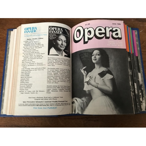 555 - x6 Binders of Opera Magazines Vol. 32 (1981) to Vol. 37 (1986) - Monthly 12 per Year