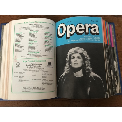555 - x6 Binders of Opera Magazines Vol. 32 (1981) to Vol. 37 (1986) - Monthly 12 per Year