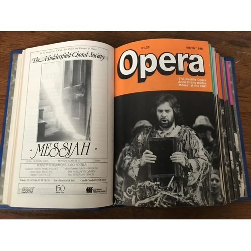 555 - x6 Binders of Opera Magazines Vol. 32 (1981) to Vol. 37 (1986) - Monthly 12 per Year