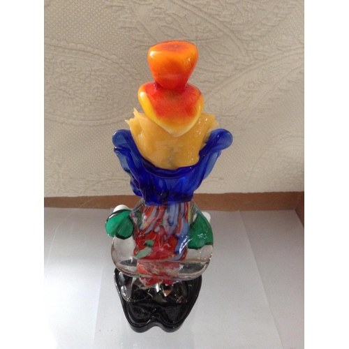 195 - Murano Art Glass Clown Figure (22cm H.)