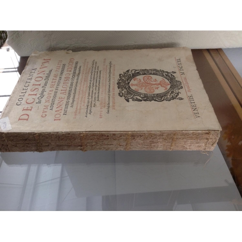 295 - Large Rare Antique 1621 Latin Book