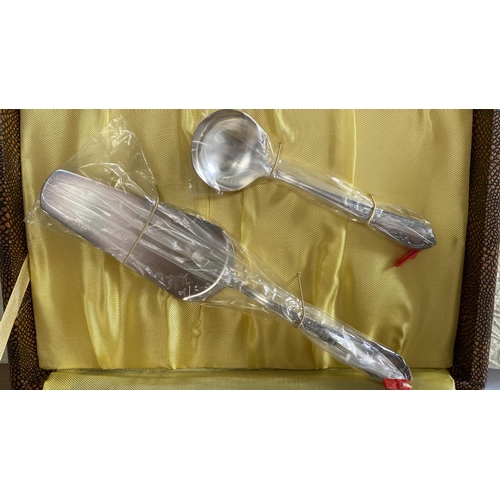 116 - Vintage 1950's Silver Plated German Cake/Tea Set Cutlery in Original Box