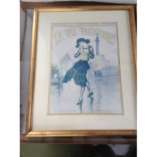 245 - x2 'La Vie Parisienne' 1920's Prints Themed Life in Paris (37 x 46cm/each)