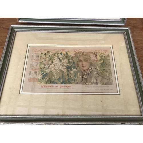 196 - x2 L'Equitable Des Etats Unis  Framed Prints by The French Company 'Compagnie Mutuelle D'Assurances ... 