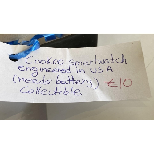 238 - Collectible Cookoo Smart Watch Engineered in USA, Needs Battery