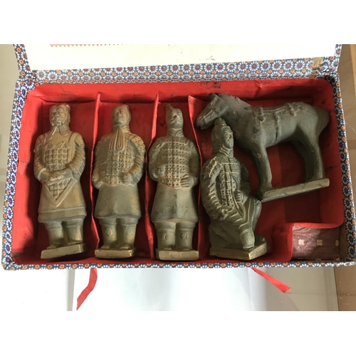 278 - Set of Vintage Chinese Terracotta Figurines