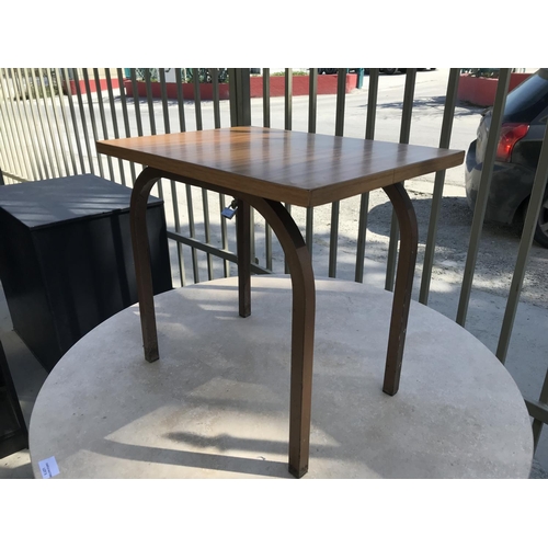 288 - Small Vintage Formica Top Metal Side Table