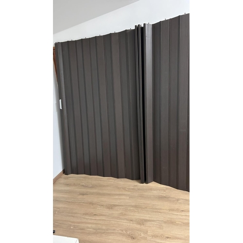 647 - Folding Door Colour Wenge with Magnet 1 x 311 H x 220cm W. (Unused - Complete)