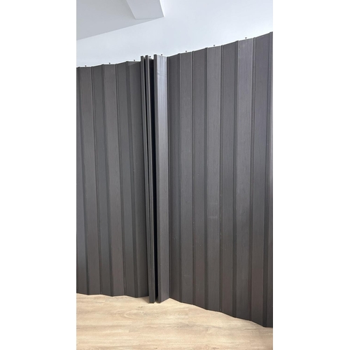 647 - Folding Door Colour Wenge with Magnet 1 x 311 H x 220cm W. (Unused - Complete)