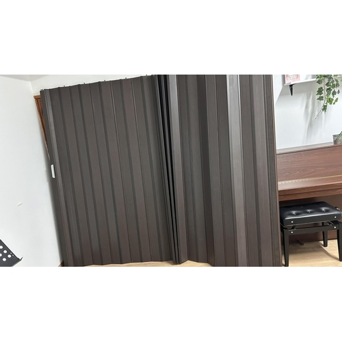 647 - Folding Door Colour Wenge with Magnet 1 x 311 H x 220cm W. (Unused - Complete)