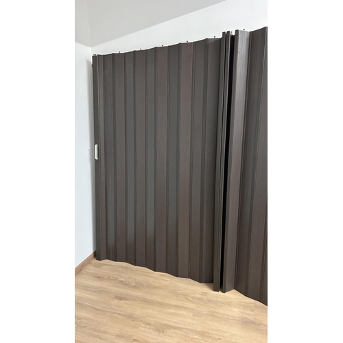 647 - Folding Door Colour Wenge with Magnet 1 x 311 H x 220cm W. (Unused - Complete)