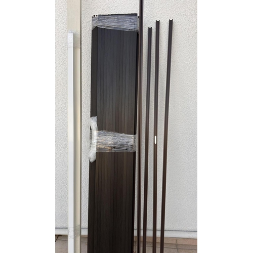 647 - Folding Door Colour Wenge with Magnet 1 x 311 H x 220cm W. (Unused - Complete)