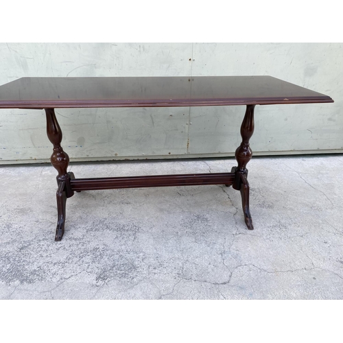 142 - Rectangular Mahogany Coffee Table (105 x 45cm)