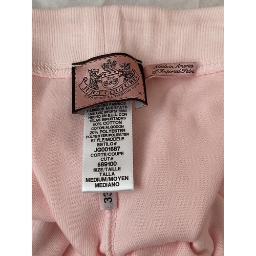 195 - Juicy Couture Women's Soft Velour Tracksuit Zip-Up Hooded Jacket and Matching Parts Size M-L - Taken... 