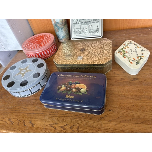 585 - Collection of 6 Tin Boxes and Other