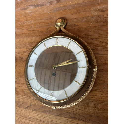 63 - Vintage Wind Up Mechanical Clock (No Key - Untested)