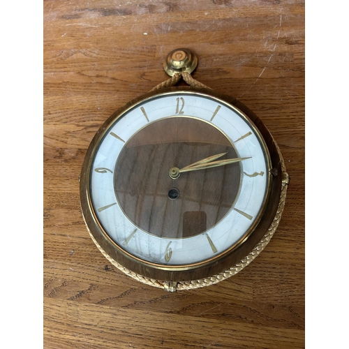 63 - Vintage Wind Up Mechanical Clock (No Key - Untested)