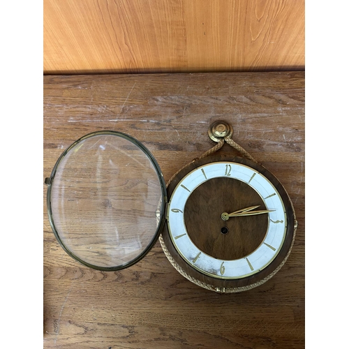 63 - Vintage Wind Up Mechanical Clock (No Key - Untested)