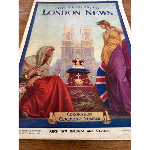 240 - Vintage 1937 Illustrated London News Book Full of Gravures of 1937 Coronation Ceremony