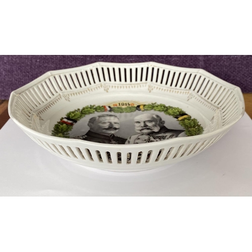 66 - WWI 1914/1915 German/Austria Alliance Patriotic Bowl