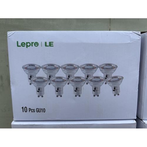 503 - Lepro Gu10 Led Bulbs (Spotlights) Warm White 2700K AW (x4 Boxes of 10/each)