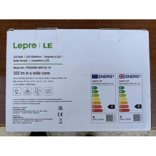 503 - Lepro Gu10 Led Bulbs (Spotlights) Warm White 2700K AW (x4 Boxes of 10/each)