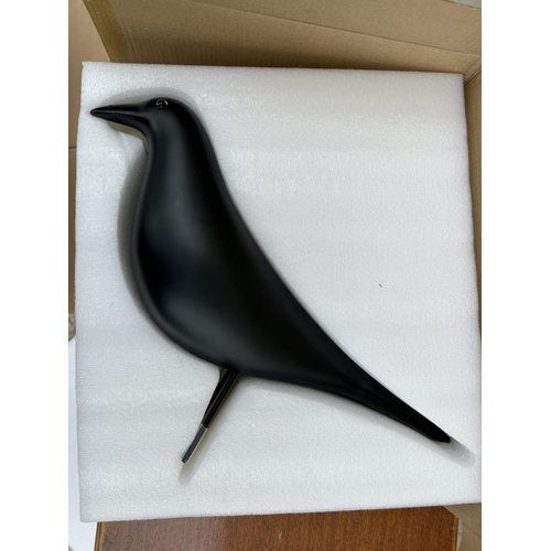 506 - Edimass Wooden Bird Birch Figure in Box (A/F)