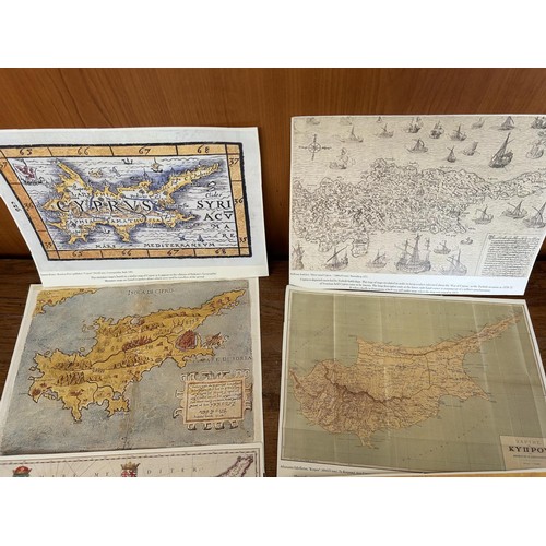 591 - Collection of 8 Copies of Vintage Cyprus Maps