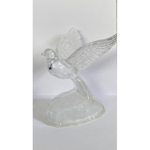 244 - x2 Crystal Bird Figurines on Frosted Base - Taken Back on 1/6/2024