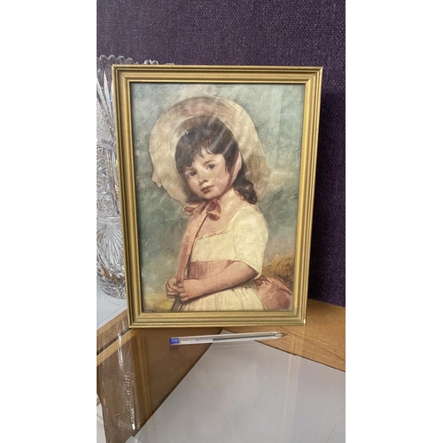 6 - Vintage Reproduction of 'Miss Juliana Willounghby' by 'Geoge Romney' (22 x 30cm)