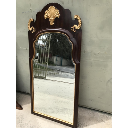 49 - Vintage Henredon USA Large Beveled Mirror (66 x 137cm)