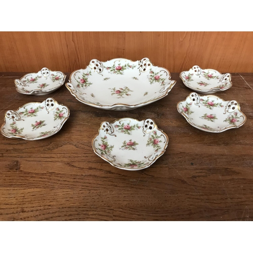 54 - Vintage 1930's Rosenthal Moliere Germany Dishes, Set of 6 Piece Sweet Set