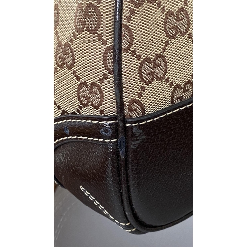 150 - Gucci Monogram Canvas Ladies Bag, Serial Number 113754/1669