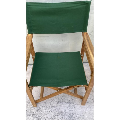 2 - x2 Green Director's Chairs