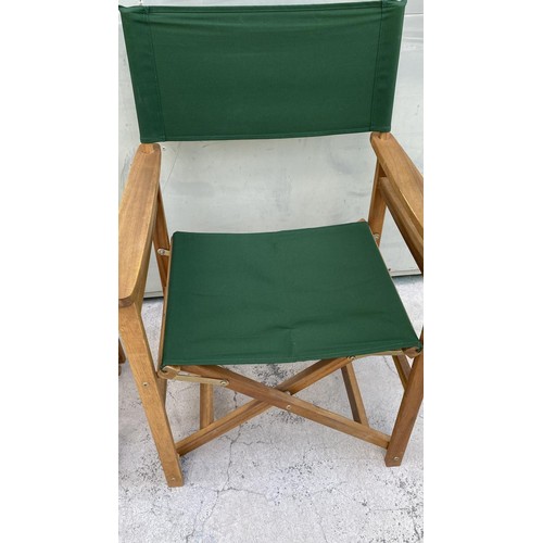 2 - x2 Green Director's Chairs