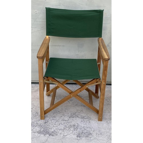 2 - x2 Green Director's Chairs