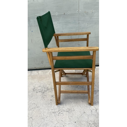 3 - x2 Green Director's Chairs