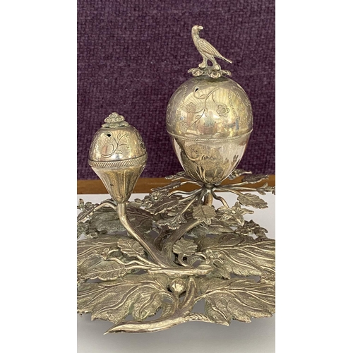 59 - Silver Plated Orthodox Christian Religion Incense Set