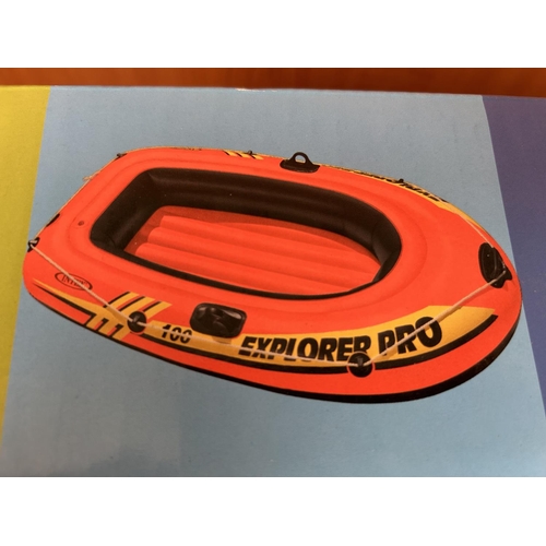 81 - Intex Explorer Pro 100 Inflatable Boat