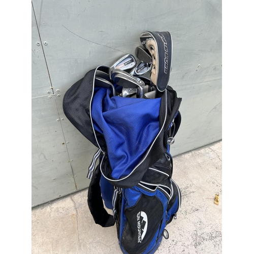 86 - 'Sun Mountain' Golf Bag with Qty of Golf Sticks