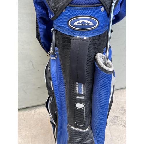 86 - 'Sun Mountain' Golf Bag with Qty of Golf Sticks