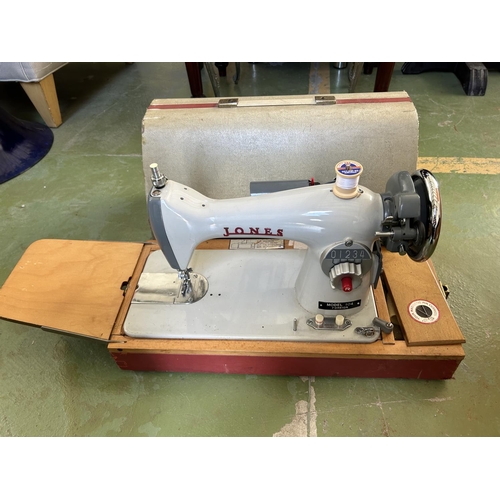 96 - Retro Jones Counter Top Heavy Duty Sewing Machine