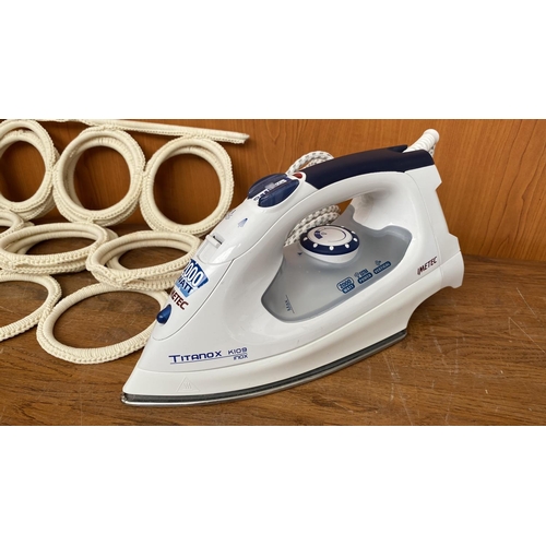 105 - 'Ikea' Multi Use Hanger (For Scarves, Belts, Ties etc.) Together with Imetec Steam Iron