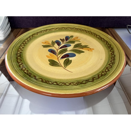 615 - Large Rustica Hand Made Round Platter (40cm Diameter)