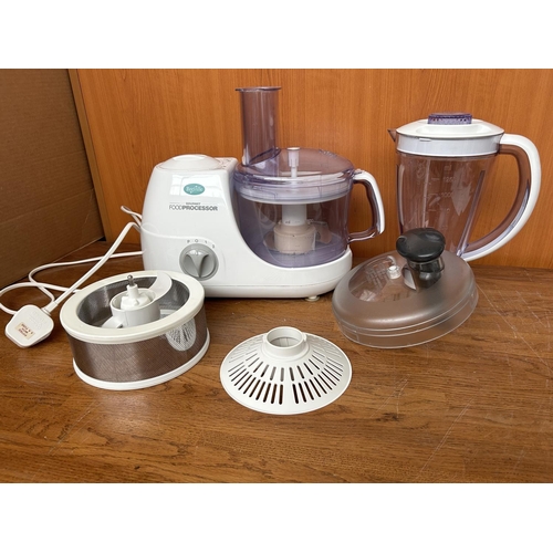 74 - Breville Gourmet Food Processor and Blender with Attachments (Small Chip as in Photo)