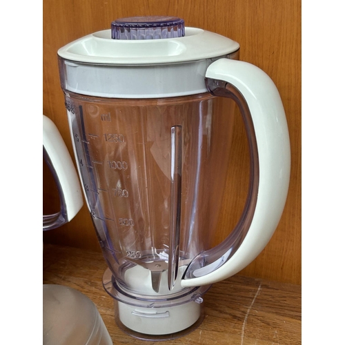 74 - Breville Gourmet Food Processor and Blender with Attachments (Small Chip as in Photo)