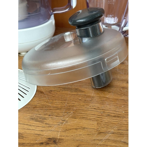 74 - Breville Gourmet Food Processor and Blender with Attachments (Small Chip as in Photo)