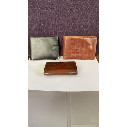 120 - x3 Leather Wallets/Purses