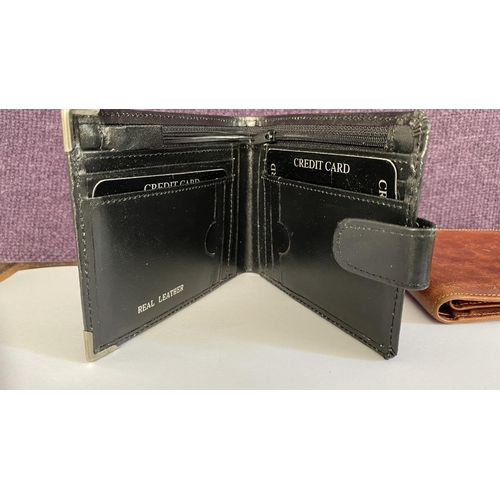 120 - x3 Leather Wallets/Purses